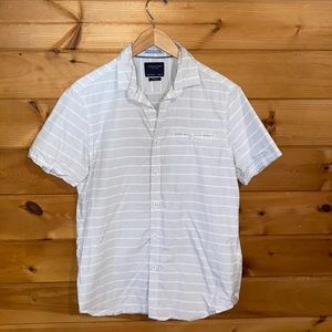 Mens Cactus Man Ricky Singh pinstriped button down